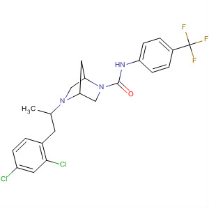 920532-31-6  2,5-Diazabicyclo[2.2.1]heptane-2-carboxamide,5-[2-(2,4-dichlorophenyl)-1-methylethyl]-N-[4-(trifluoromethyl)phenyl]-