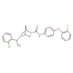 920532-50-9  2,5-Diazabicyclo[2.2.1]heptane-2-carboxamide,5-[1-(2-chlorophenyl)ethyl]-N-[4-(2-fluorophenoxy)phenyl]-