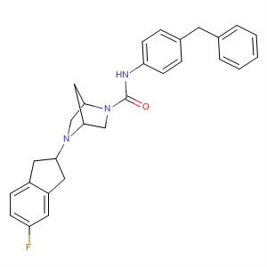 920532-61-2  2,5-Diazabicyclo[2.2.1]heptane-2-carboxamide,5-(5-fluoro-2,3-dihydro-1H-inden-2-yl)-N-[4-(phenylmethyl)phenyl]-