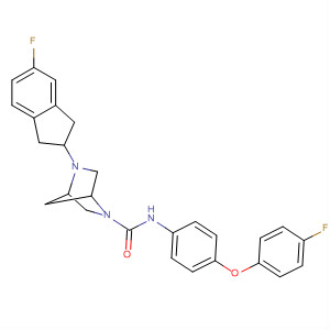 920532-65-6  2,5-Diazabicyclo[2.2.1]heptane-2-carboxamide,5-(5-fluoro-2,3-dihydro-1H-inden-2-yl)-N-[4-(4-fluorophenoxy)phenyl]-