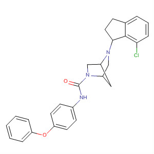 920532-72-5  2,5-Diazabicyclo[2.2.1]heptane-2-carboxamide,5-(7-chloro-2,3-dihydro-1H-inden-1-yl)-N-(4-phenoxyphenyl)-