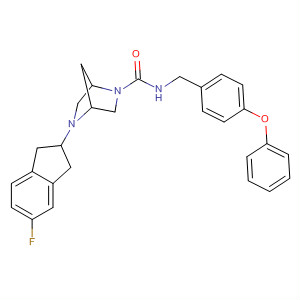 920532-75-8  2,5-Diazabicyclo[2.2.1]heptane-2-carboxamide,5-(5-fluoro-2,3-dihydro-1H-inden-2-yl)-N-[(4-phenoxyphenyl)methyl]-