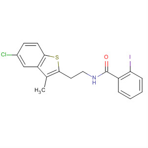 920537-64-0  Benzamide, N-[2-(5-chloro-3-methylbenzo[b]thien-2-yl)ethyl]-2-iodo-