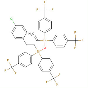 920743-86-8  Disiloxane,1-[(1E)-2-(4-chlorophenyl)ethenyl]-3-ethenyl-1,1,3,3-tetrakis[4-(trifluoromethyl)phenyl]-