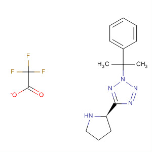 920748-38-5  2H-Tetrazole, 2-(1-methyl-1-phenylethyl)-5-[(2R)-2-pyrrolidinyl]-,2,2,2-trifluoroacetate (1:1)
