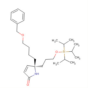 920749-87-7  2H-Pyrrol-2-one,1,5-dihydro-5-[4-(phenylmethoxy)butyl]-5-[3-[[tris(1-methylethyl)silyl]oxy]propyl]-, (5S)-