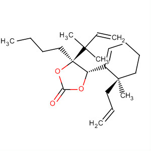 920758-02-7  1,3-Dioxolan-2-one,4-butyl-4-(1,1-dimethyl-2-propen-1-yl)-5-[(6S)-6-methyl-6-(2-propen-1-yl)-1-cyclohexen-1-yl]-, (4S,5S)-