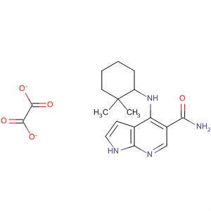920959-61-1  1H-Pyrrolo[2,3-b]pyridine-5-carboxamide,4-[(2,2-dimethylcyclohexyl)amino]-, ethanedioate (1:?)