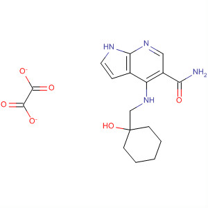 920959-77-9  1H-Pyrrolo[2,3-b]pyridine-5-carboxamide,4-[[(1-hydroxycyclohexyl)methyl]amino]-, ethanedioate (1:?)