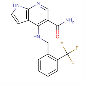920959-98-4  1H-Pyrrolo[2,3-b]pyridine-5-carboxamide,4-[[[2-(trifluoromethyl)phenyl]methyl]amino]-