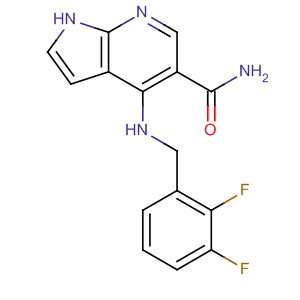 920960-39-0  1H-Pyrrolo[2,3-b]pyridine-5-carboxamide,4-[[(2,3-difluorophenyl)methyl]amino]-