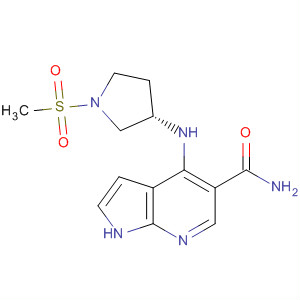 920961-45-1  1H-Pyrrolo[2,3-b]pyridine-5-carboxamide,4-[[(3S)-1-(methylsulfonyl)-3-pyrrolidinyl]amino]-