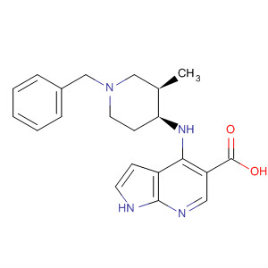 920966-04-7  1H-Pyrrolo[2,3-b]pyridine-5-carboxylic acid,4-[[(3R,4S)-3-methyl-1-(phenylmethyl)-4-piperidinyl]amino]-