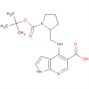 920966-05-8  1H-Pyrrolo[2,3-b]pyridine-5-carboxylic acid,4-[[[1-[(1,1-dimethylethoxy)carbonyl]-2-pyrrolidinyl]methyl]amino]-