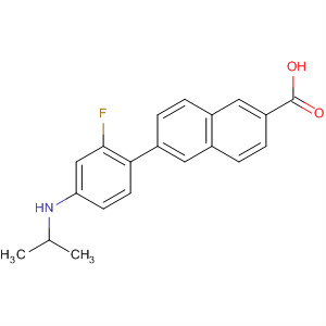 921211-06-5  2-Naphthalenecarboxylic acid,6-[2-fluoro-4-[(1-methylethyl)amino]phenyl]-