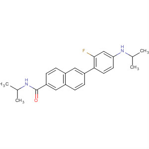 921211-07-6  2-Naphthalenecarboxamide,6-[2-fluoro-4-[(1-methylethyl)amino]phenyl]-N-(1-methylethyl)-