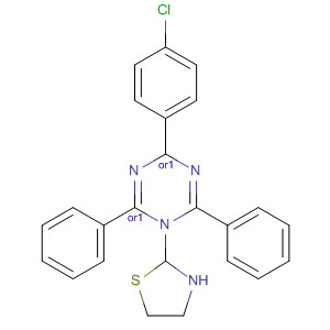 922508-59-6  2H-Thiazolo[3,2-a]-1,3,5-triazine,4-(4-chlorophenyl)-3,4-dihydro-2,6-diphenyl-, (2R,4S)-rel-