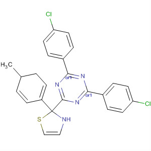 922508-65-4  2H-Thiazolo[3,2-a]-1,3,5-triazine,2,4-bis(4-chlorophenyl)-3,4-dihydro-6-(4-methylphenyl)-, (2R,4S)-rel-