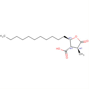 922524-70-7  3-Furancarboxylic acid, tetrahydro-4-methyl-5-oxo-2-undecyl-,(2R,3S,4S)-rel-