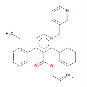 923002-43-1  3-Pyridinecarboxylic acid,4-(2-ethylphenyl)-1,4,5,6-tetrahydro-2-phenyl-1-(3-pyridinylmethyl)-,2-propen-1-yl ester
