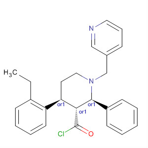 923002-47-5  3-Piperidinecarbonyl chloride,4-(2-ethylphenyl)-2-phenyl-1-(3-pyridinylmethyl)-, (2R,3R,4S)-rel-