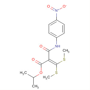923020-03-5  2-Propenoic acid,3,3-bis(methylthio)-2-[[(4-nitrophenyl)amino]carbonyl]-, 1-methylethylester