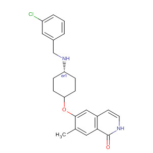 923023-03-4  1(2H)-Isoquinolinone,6-[[trans-4-[[(3-chlorophenyl)methyl]amino]cyclohexyl]oxy]-7-methyl-
