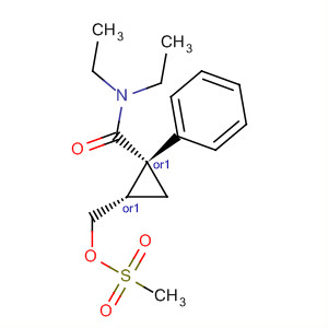 923037-66-5  Cyclopropanecarboxamide,N,N-diethyl-2-[[(methylsulfonyl)oxy]methyl]-1-phenyl-, (1R,2S)-rel-