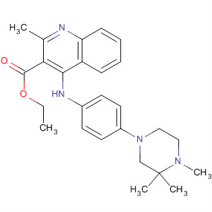 923585-62-0  3-Quinolinecarboxylic acid,2-methyl-4-[[4-(3,3,4-trimethyl-1-piperazinyl)phenyl]amino]-, ethyl ester