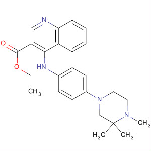 923585-74-4  3-Quinolinecarboxylic acid,4-[[4-(3,3,4-trimethyl-1-piperazinyl)phenyl]amino]-, ethyl ester