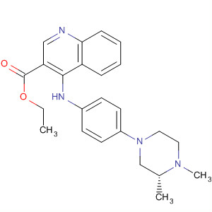 923585-75-5  3-Quinolinecarboxylic acid,4-[[4-[(3R)-3,4-dimethyl-1-piperazinyl]phenyl]amino]-, ethyl ester