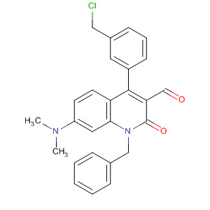 923585-95-9  3-Quinolinecarboxaldehyde,4-[3-(chloromethyl)phenyl]-7-(dimethylamino)-1,2-dihydro-2-oxo-1-(phenylmethyl)-