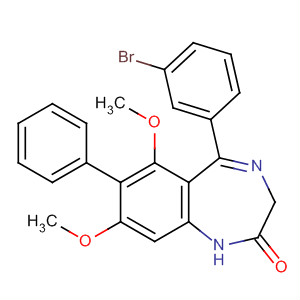 923957-88-4  2H-1,4-Benzodiazepin-2-one,5-(3-bromophenyl)-1,3-dihydro-6,8-dimethoxy-7-phenyl-