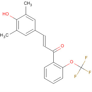 923979-09-3  2-Propen-1-one,3-(4-hydroxy-3,5-dimethylphenyl)-1-[2-(trifluoromethoxy)phenyl]-, (2E)-