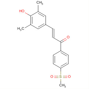 923979-11-7  2-Propen-1-one,3-(4-hydroxy-3,5-dimethylphenyl)-1-[4-(methylsulfonyl)phenyl]-, (2E)-