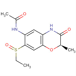 923985-22-2  Acetamide,N-[(2R)-7-(ethylsulfinyl)-3,4-dihydro-2-methyl-3-oxo-2H-1,4-benzoxazin-6-yl]-
