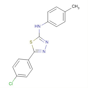 92434-09-8  1,3,4-Thiadiazol-2-amine, 5-(4-chlorophenyl)-N-(4-methylphenyl)-