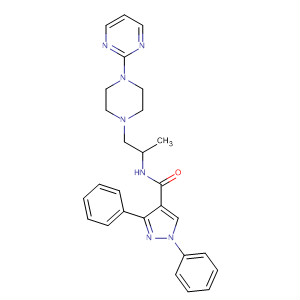 924644-92-8  1H-Pyrazole-4-carboxamide,N-[1-methyl-2-[4-(2-pyrimidinyl)-1-piperazinyl]ethyl]-1,3-diphenyl-