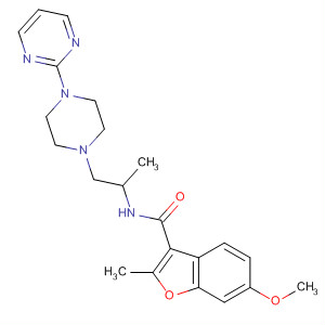 924645-65-8  3-Benzofurancarboxamide,5-methoxy-2-methyl-N-[1-methyl-2-[4-(2-pyrimidinyl)-1-piperazinyl]ethyl]-