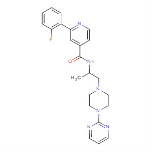 924645-89-6  4-Pyridinecarboxamide,2-(2-fluorophenyl)-N-[1-methyl-2-[4-(2-pyrimidinyl)-1-piperazinyl]ethyl]-