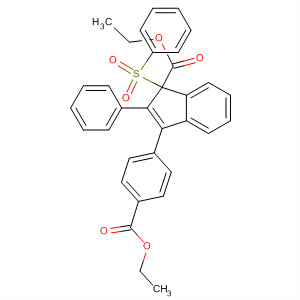 925204-22-4  1H-Indene-1-carboxylic acid,3-[4-(ethoxycarbonyl)phenyl]-2-phenyl-1-(phenylsulfonyl)-, ethyl ester