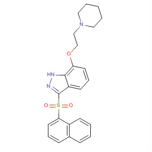 925447-70-7  1H-Indazole, 3-(1-naphthalenylsulfonyl)-7-[2-(1-piperidinyl)ethoxy]-
