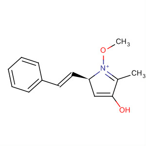 925457-77-8  2H-Pyrrolium, 4-hydroxy-1-methoxy-5-methyl-2-[(1E)-2-phenylethenyl]-,(2R)-