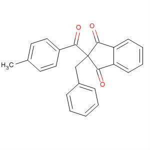 925670-71-9  1H-Indene-1,3(2H)-dione, 2-(4-methylbenzoyl)-2-(phenylmethyl)-