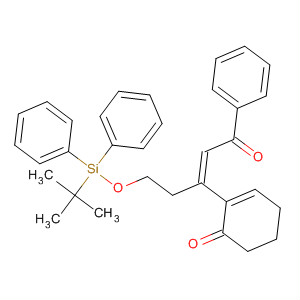 925681-36-3  2-Cyclohexen-1-one,2-[(1Z)-1-[2-[[(1,1-dimethylethyl)diphenylsilyl]oxy]ethyl]-3-oxo-3-phenyl-1-propen-1-yl]-