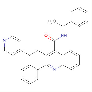 925702-06-3  4-Quinolinecarboxamide,2-phenyl-N-(1-phenylethyl)-3-[2-(4-pyridinyl)ethyl]-