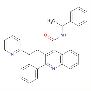 925702-12-1  4-Quinolinecarboxamide,2-phenyl-N-(1-phenylethyl)-3-[2-(2-pyridinyl)ethyl]-