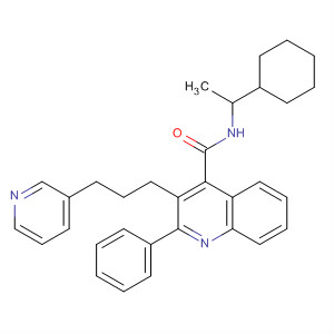 925702-19-8  4-Quinolinecarboxamide,N-(1-cyclohexylethyl)-2-phenyl-3-[3-(3-pyridinyl)propyl]-
