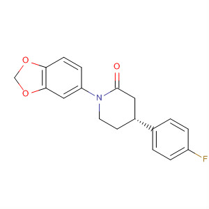 925901-92-4  2-Piperidinone, 1-(1,3-benzodioxol-5-yl)-4-(4-fluorophenyl)-, (4R)-