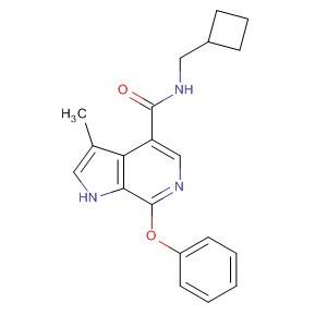 925918-04-3  1H-Pyrrolo[2,3-c]pyridine-4-carboxamide,N-(cyclobutylmethyl)-3-methyl-7-phenoxy-